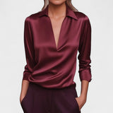 Nádia - Blusa Premium com decote em V