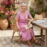 Inês - Vestido Longo com Folhos Fluídos