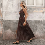 Sofia | Vestido Maxi às Bolinhas