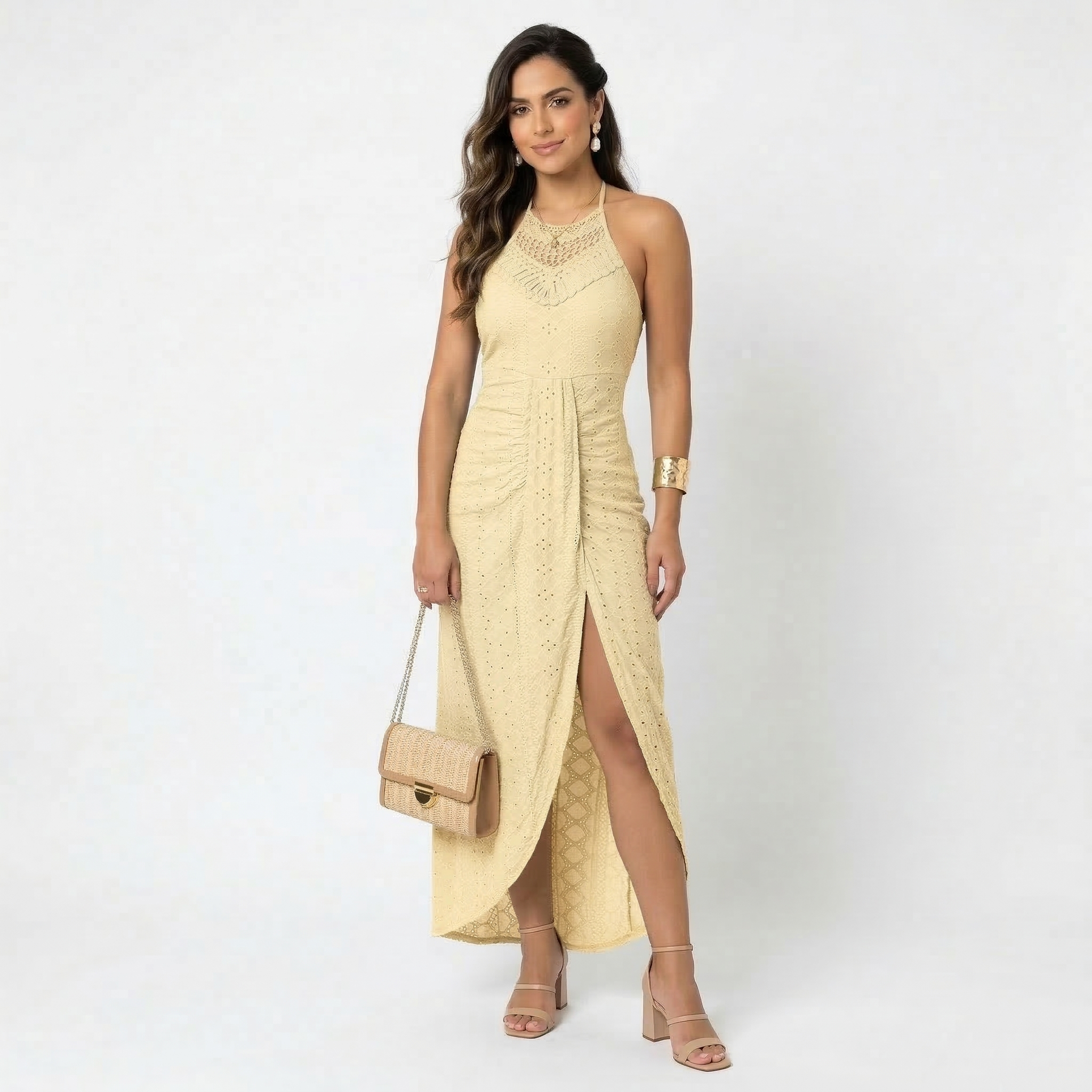 Valentina | Vestido Midi com Decote Transpassado