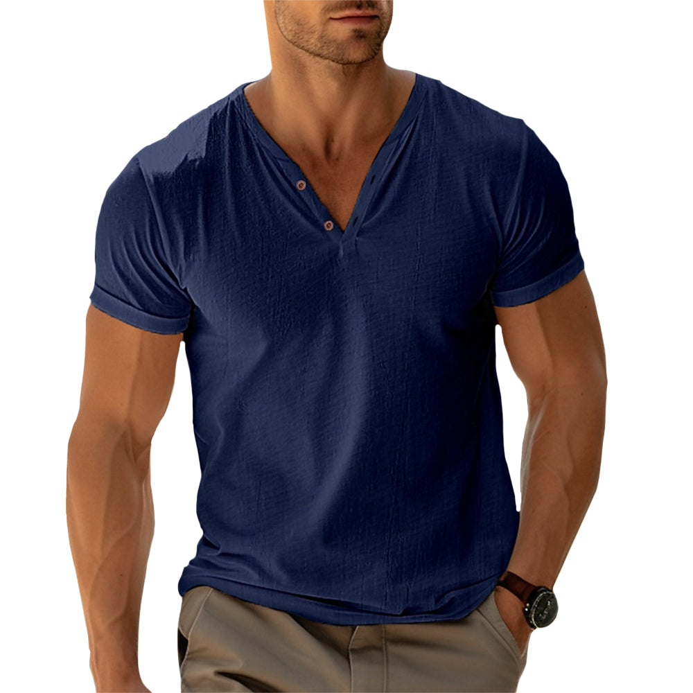 Camisa Henley - Corte Ajustado Movimento