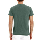 T-Shirt Henley - Malha Macia Gola