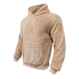 Hoodie - Mistura de Fleece com Capuz