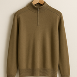 Pullover de Malha - Meio Zíper