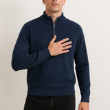 Pullover de Malha - Meio Zíper