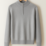 Pullover de Malha - Meio Zíper