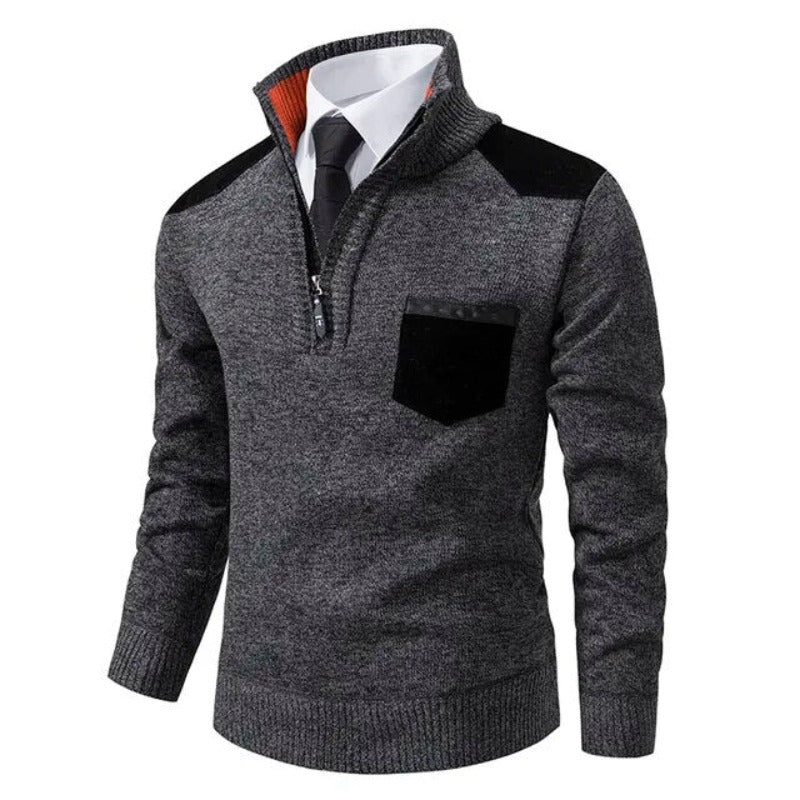 Pullover de Malha - Com Colarinho