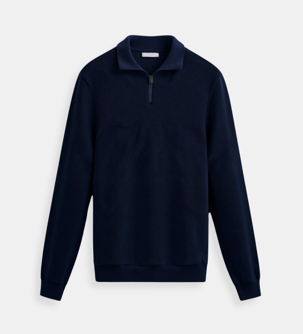 Sweater de Gola Alta com Zíper