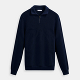 Sweater de Gola Alta com Zíper