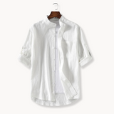 Camisa - Gola Mandarim Elegante