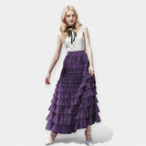 Saia Elegante com Detalhe de Tule