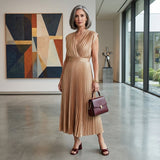 Eduarda - Vestido midi elegante