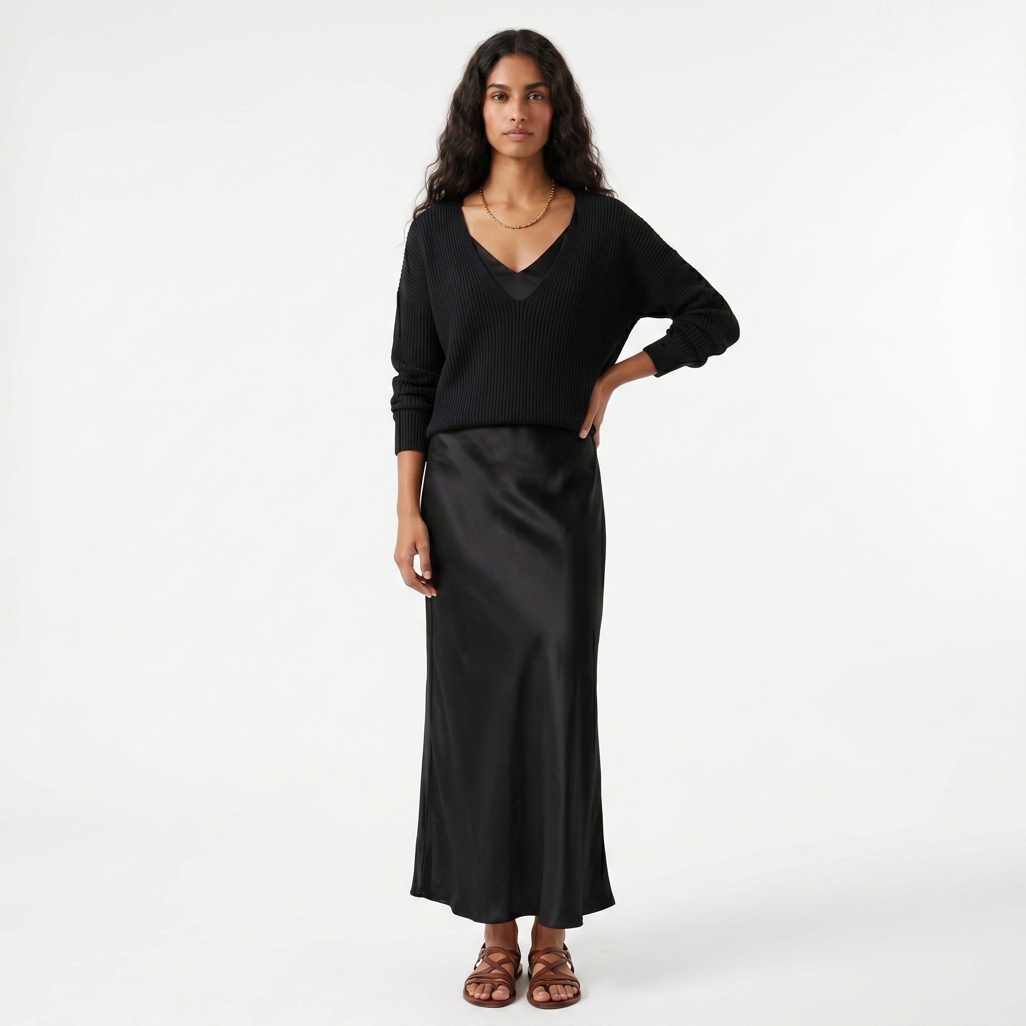 Matilde - Conjunto Vestido e Camisola Malha