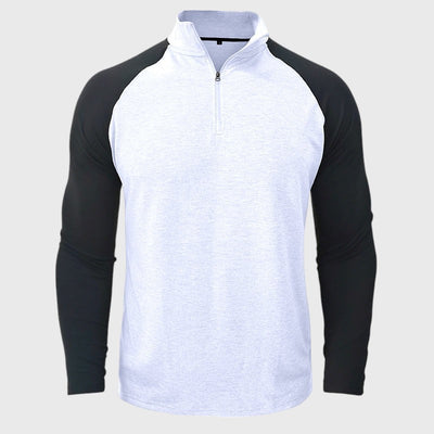 Camisa de algodão com gola subida